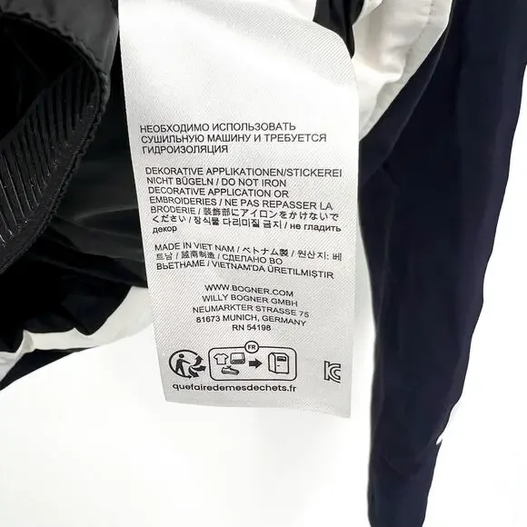 BOGNER Women's Dalya Hooded Two Tone Ski Jacket US 4 Small Off White WP NWOT - Picture 15 of 15